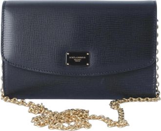 Dolce & Gabbana Cross Body Bags, female, Black, ONE SIZE, Small leather bag