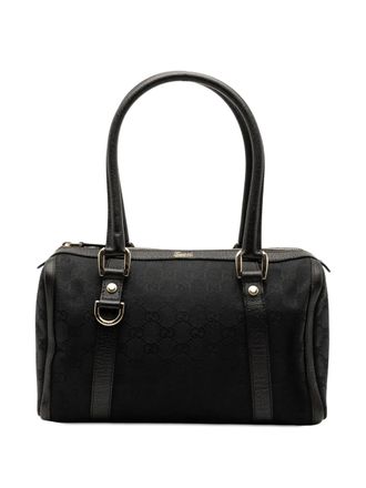 Gucci 2000-2015 GG Canvas Abbey D Ring boston bag - women - Canvas - One Size - Black