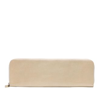 Maison Margiela Tweedekans Xl Leren Lange Smalle Clutch