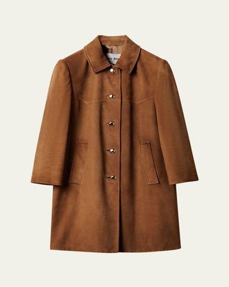 Miu Miu Suede Western Coat