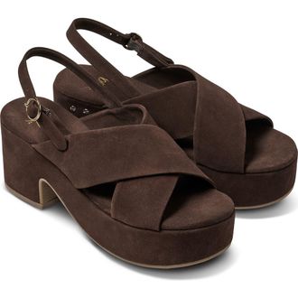 beek Dunlin Platform Slingback Sandal in Coff at Nordstrom Rack, Size 10