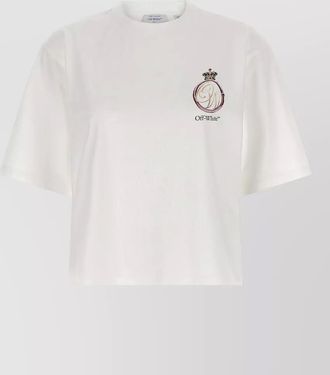 Off-white royal crown cotton t-shirt
