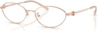 Tory Burch 53mm Oval optical glasses in Copper at Nordstrom