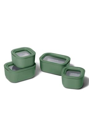 Caraway Mini Glass Food Storage 9-Piece Set in Sage at Nordstrom