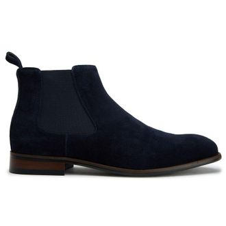 Sole Mens Ldn Amros Chelsea Boots - Blue Suede - Size UK 10