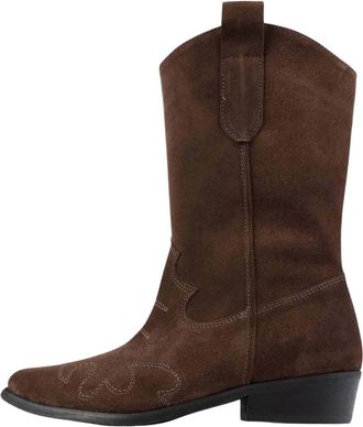 L37 Stijlvolle Schoenen en Accessoires - Dames - Cowboylaarzen - Bruin - 36 EU - Schoenen