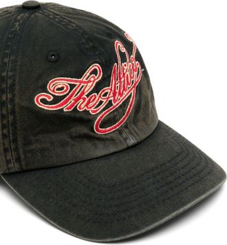 The Attico Logo-Embroidered Baseball Cap - Black