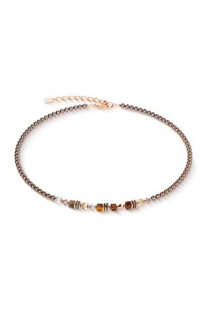 Coeur de Lion Princess Earth Glow Rose Gold Necklace in Brown at Nordstrom