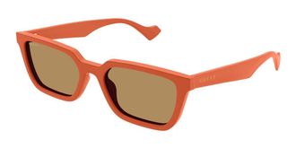 Gucci GG1539S 004 Mens Sunglasses Orange Size 55