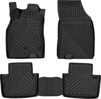 OEM Alfombrillas De Goma 3d Para Renault Megane Iii (hatchback, Coup&eacute;, Gran Turismo, Familiar, 2008-2015) - Borde De 5 Cm