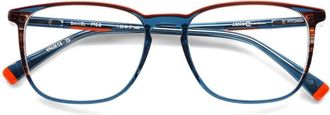 Etnia Barcelona Daniel Rectangular Acetate Eyeglasses with Striped Patterns