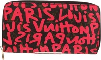 Louis Vuitton Pre-owned Wallets, female, Pink, Size: ONE SIZE Pre-owned Canvas Wallet