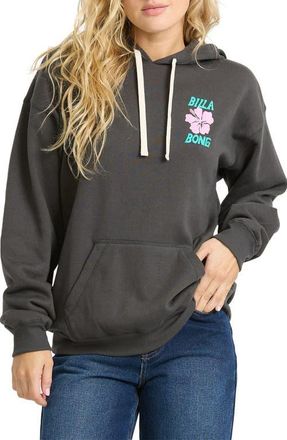 Billabong Midnight Session Graphic Hoodie in Off Black at Nordstrom, Size X-Small