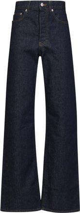 Dries Van Noten Jeans - Dames - Flared Jeans - Blauw - W30 - Katoen - Jeans