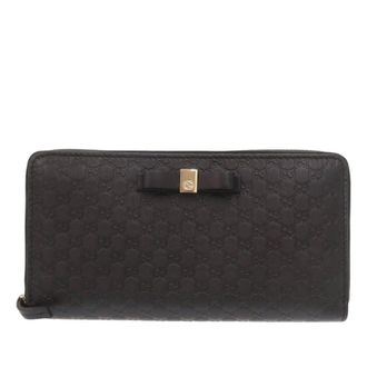 Gucci Pre-owned Gucci Microguccissima Zip Around Long Wallet Ladies QUSRKOA0ZI6KM0CP