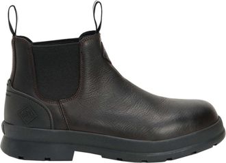 The Original Muck Boot Company Mens Chore Farm Leather Waterproof Ankle Boot, Brown, 11