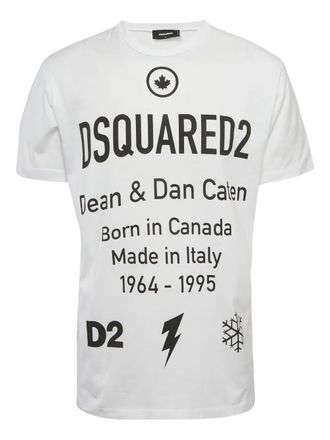 Dsquared2 T-shirt met logoprint - White