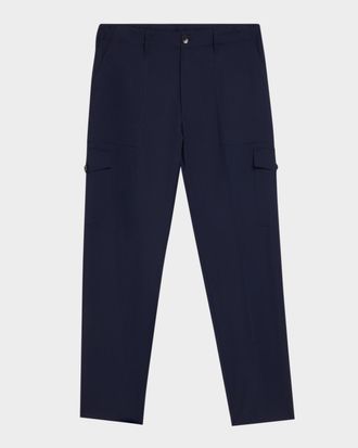 Etro Men & apos;s Wool Straight-Leg Cargo Trousers