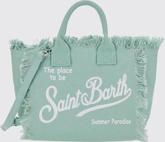 MC2 Saint Barth Borsa a mano Colette da bambina in canvas con stampa tropicale