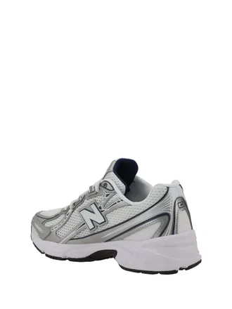 New Balance Unisex Sneakers 740 White-Silver-Navy Upper: Fabric Trainers White/silver/navy