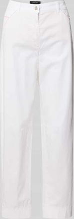 Marc Cain Straight Leg Jeans mit Eingrifftaschen in Weiss, Gr&ouml;&szlig;e 38