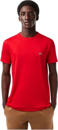 Lacoste M Tee-Shirt - Heren - T-shirts - Rood - L - Tops