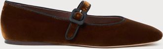 Loeffler Randall Womens Ginger Mary Jane Flat In Dark Brown