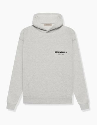 Fear of God Womens Fear of God Essentials Hoodie Light Oatmeal - Grey - Size: 10/8