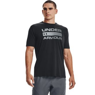 Under Armour T-Shirt UNDER ARMOUR UA TEAM ISSUE WORDMARK SS, Herren, Gr. 4XL, schwarz, Obermaterial: 60% Baumwolle, 40% Polyester, Rundhals, Shirts T-Shirt, leicht