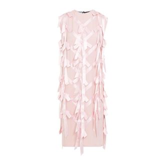 Prada Dames, Jurken, Roze, Maat: 2XS Viscose