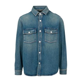 Mauro Grifoni Denim overhemd - Heren - Spijkeroverhemden - Blauw - S - Denim - Overhemden