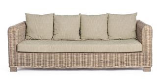 BIZZOTTO 3-Sitzer In-/Outdoor Rattansofa Fortaleza