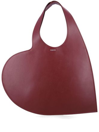Coperni Heart tote bag - women - Leather - One Size - Red
