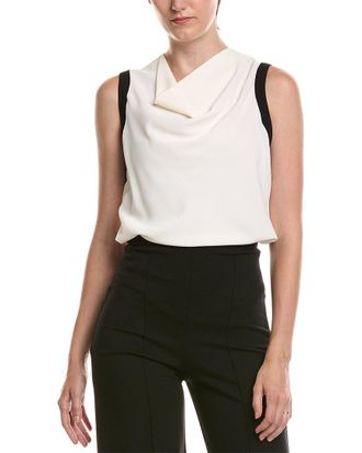 Anne Klein Cowl Neck Framing Top