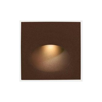 Leds - C4 Leds-c4 - leds C4 Bat Square Oval Outdoor led Recessed Wall Light Square Brown IP65 2.2W 2700K