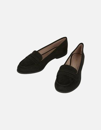 Dorothy Perkins Womens Dorothy Perkins Womens/Ladies Lara Penny Strap Loafers - Black/Black - Size: 8