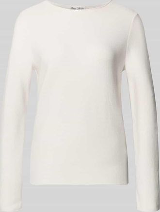 Marc O'Polo Regular Fit Strickpullover aus reiner Baumwolle in Weiss, Gr&ouml;&szlig;e XXL