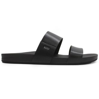 Reef Cushion Vista Vegan Leather Womens Slides Sandals - Black - Size:UK 5.5