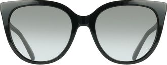 Ferragamo 56mm Gradient Cat Eye Sunglasses in Black at Nordstrom