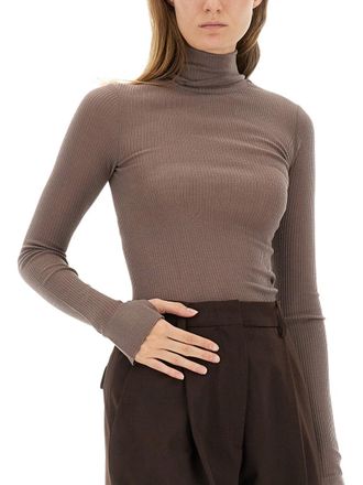 Christophe Lemaire 100% Wool Turtleneck - Brown