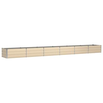 vidaXL Jardinera Marfil 600 X 80 X 45 Cm Acero Vidaxl