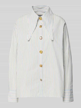 Essentiel Oversized Hemdbluse aus reiner Baumwolle Modell JOMATO in Hellblau, Gr&ouml;&szlig;e 36