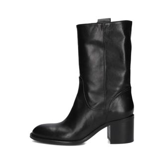Lina Locchi AV 101 Enkellaarsjes - Dames - Schoenen - Zwart - Maat: 41 EU Leer