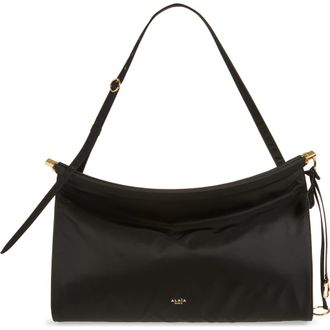 Alaia Le Click Nylon East/West Shoulder Bag in Noir at Nordstrom