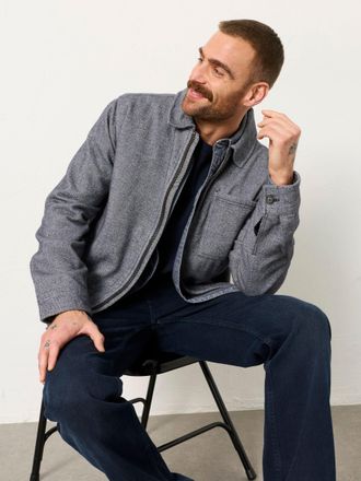 Fat Face FatFace Blue Zip Through Overshirt