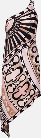 Pucci Abito one-shoulder silk twill minidress