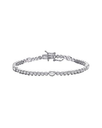 Genevive Silver Cz Bracelet