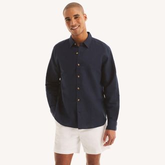Nautica Mens Linen Shirt