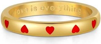 Mantra Love Is Everything Ring in Yellow Gold at Nordstrom, Size 8
