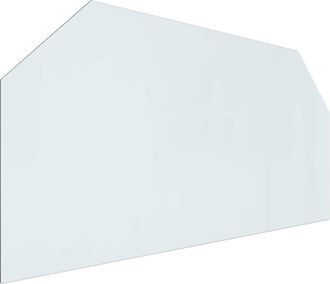 vidaXL Placa De Vidrio Para Chimenea Transparente 120 X 60 Cm Cristal Vidaxl